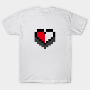 8 bit gamers heart T-Shirt